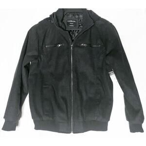 Carbon Jacket Women's Size Medium Hooded Black Short  Lined Zip Up